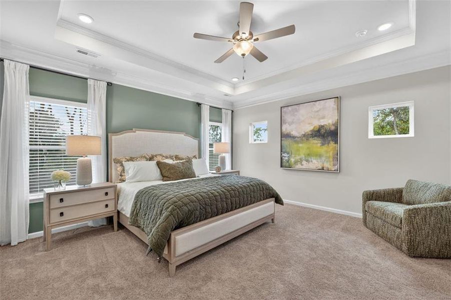 Furnished interior view inside a new home in Townes At The Stiles, Cartersville (Image 7).