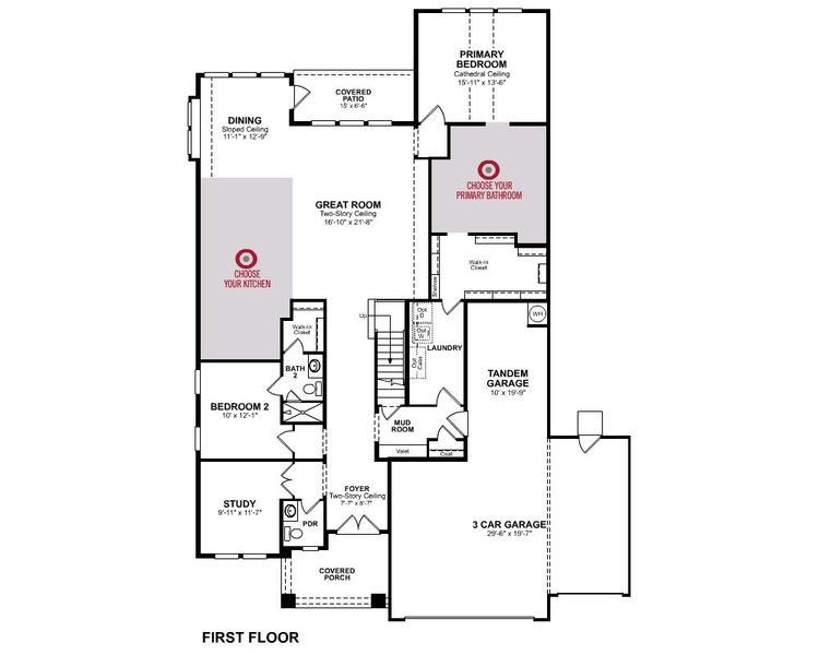 2D floor plan layout for the Vanderbilt by Beazer Homes in ARTAVIA, Conroe, TX (Image 4). 2D floor plan layout for the Vanderbilt by Beazer Homes in ARTAVIA, Conroe, TX (Image 4).