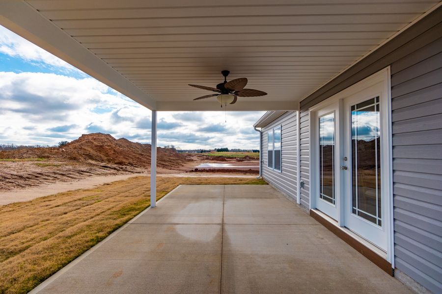 Representative exterior photo of a completed home built from the Clifton by Enchanted Homes in Hampshire Heights, Moore, SC (Image 24).