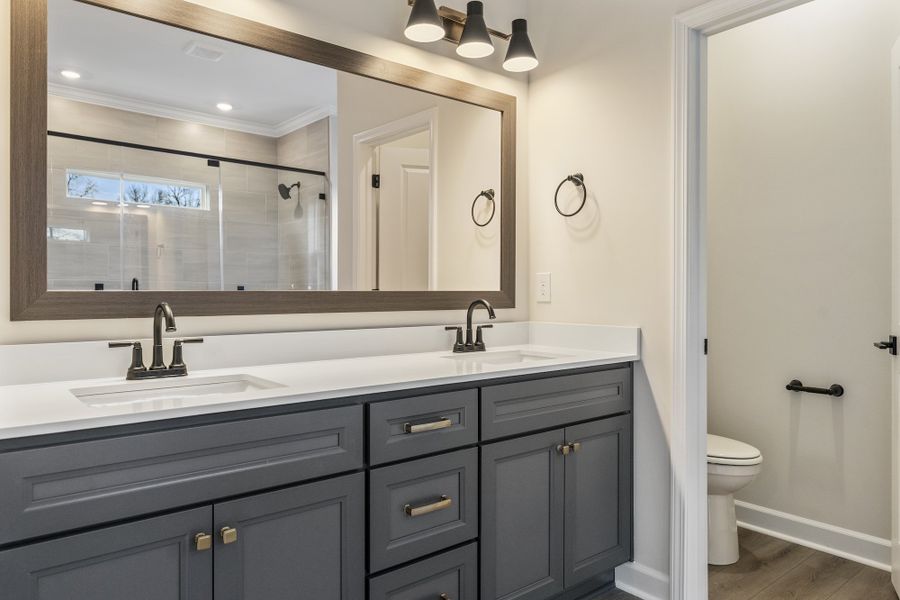 Furnished interior view inside a new home in Ridgecrest at Midway, Anderson (Image 15).