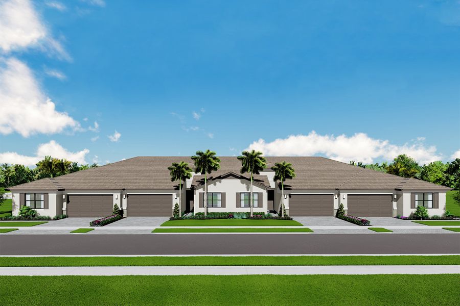 Representative exterior photo of a completed home built from the Sabal by GL Homes in Valencia Parc at Riverland, Port St. Lucie, FL (Image 12).