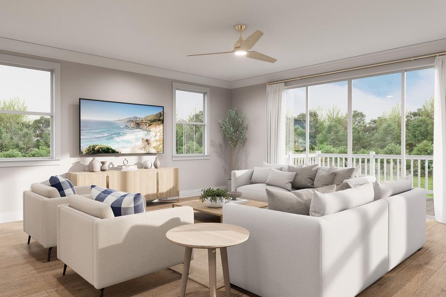 Furnished interior view inside a new home in Rivers Reach, Yemassee (Image 22).