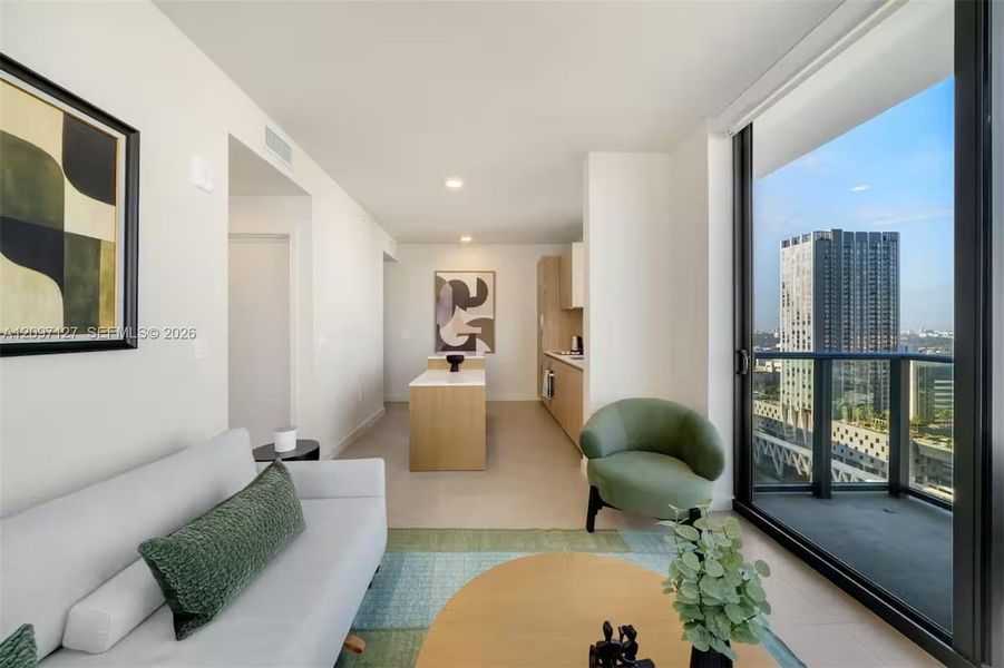Furnished interior view inside a new home in , Miami (Image 7).