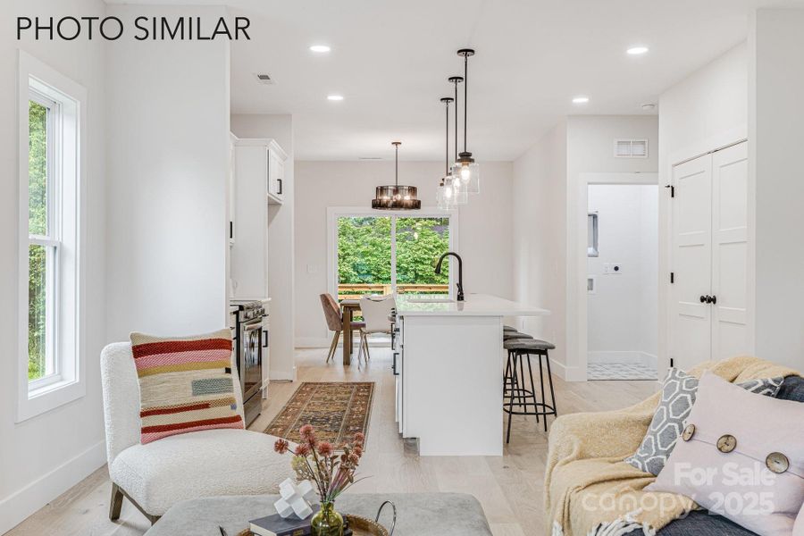Furnished interior view inside a new home in , Asheville (Image 12).