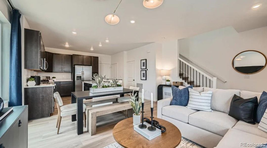 Great Room and Kitchen - Model Photo