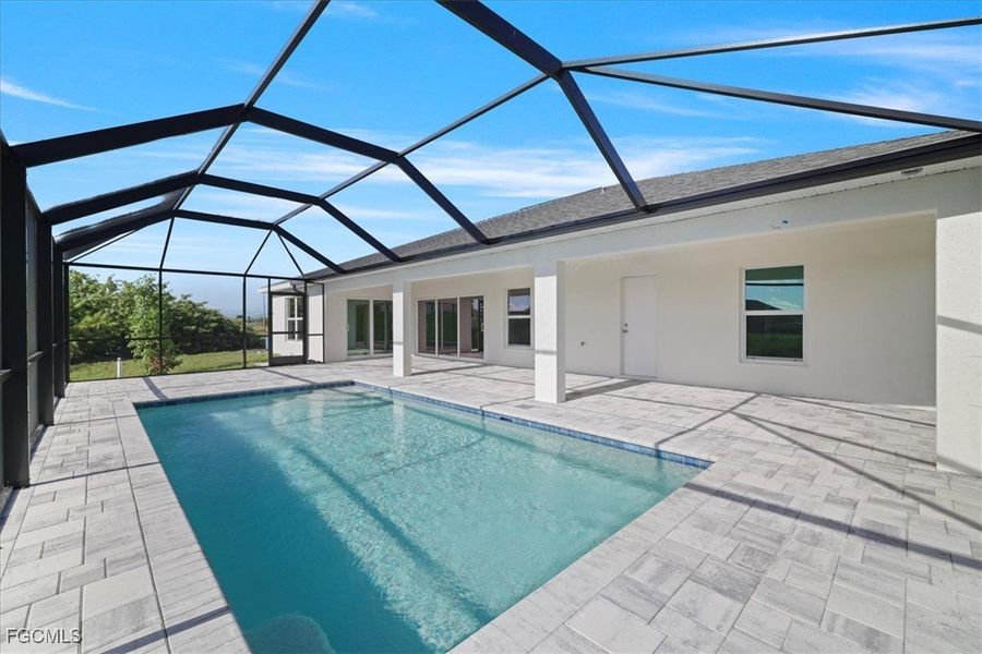 Exterior details and patio area of a home in Cape Coral, Cape Coral (Image 24).