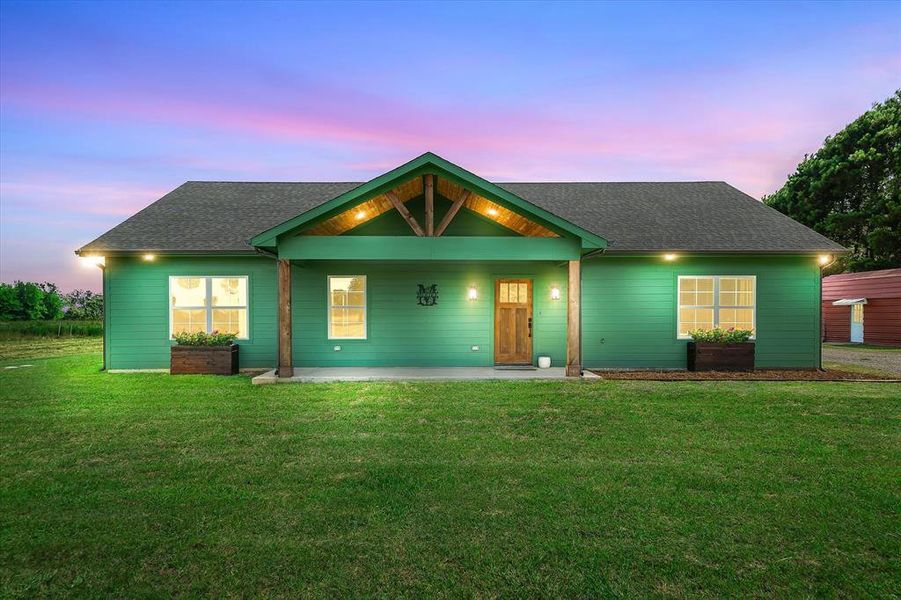Exterior details and patio area of a home in , Ben Wheeler (Image 3).
