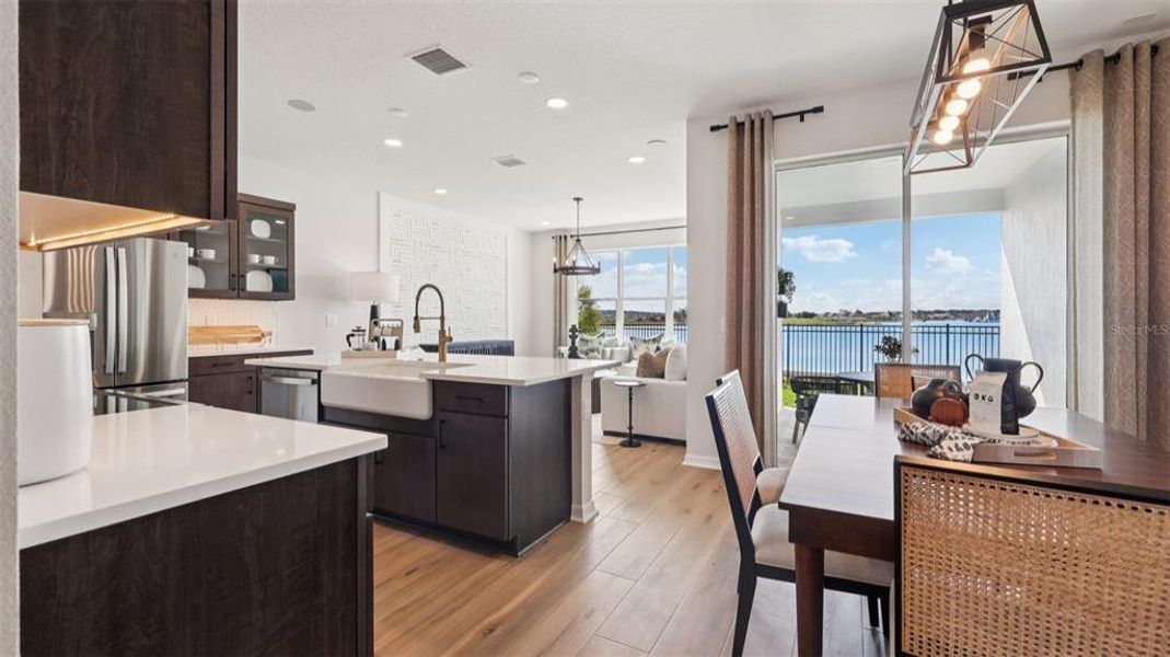 Furnished interior view inside a new home in Isla Mirada, San Antonio (Image 16).
