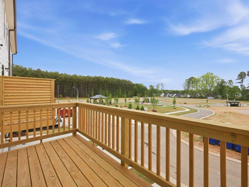 Exterior details and patio area of a home in Camden Park, Knightdale (Image 4).