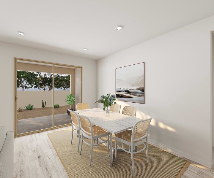 Representative furnished interior of a home built from the Juniper Plan 40-7 by Tri Pointe Homes in Waterston Central, Gilbert (Image 8).