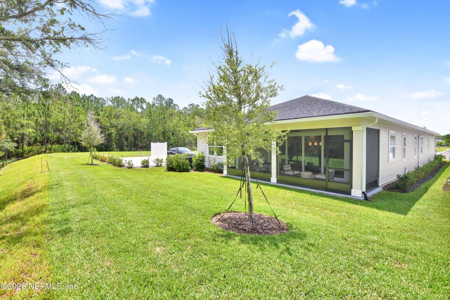 Exterior details and patio area of a home in Brookestone, St. Augustine (Image 3).