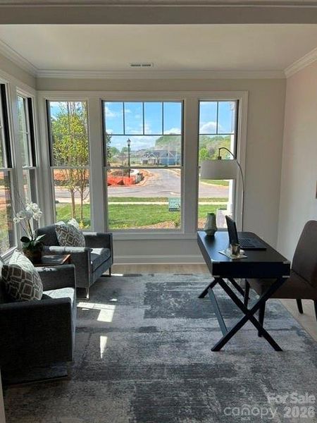 Furnished interior view inside a new home in The Courtyards at Hodges Farm, Charlotte (Image 12).