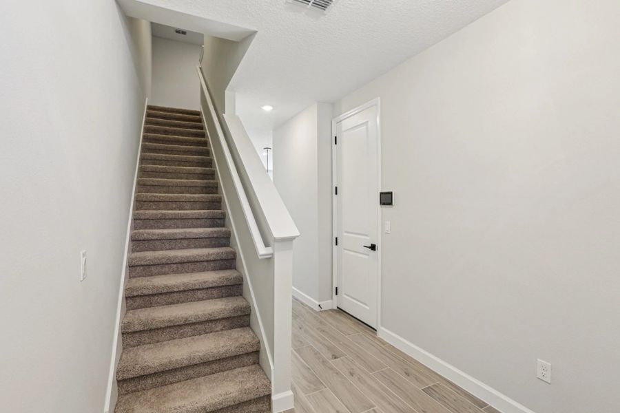 Stairs to the bedrooms -  Representative images and renderings are for illustrative purposes