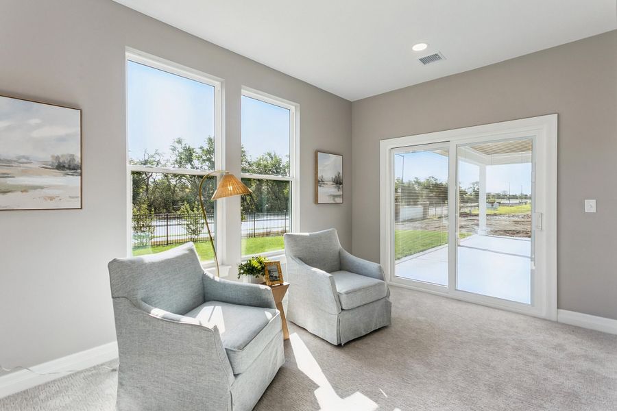 Furnished interior view inside a new home in The Courtyards at The Heritage, Andover (Image 8).