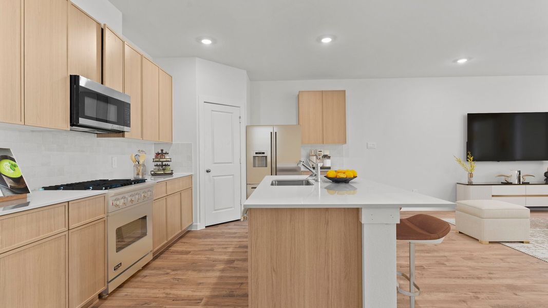 Furnished interior view inside a new home in Villarosa at Tamarron, Katy (Image 7).