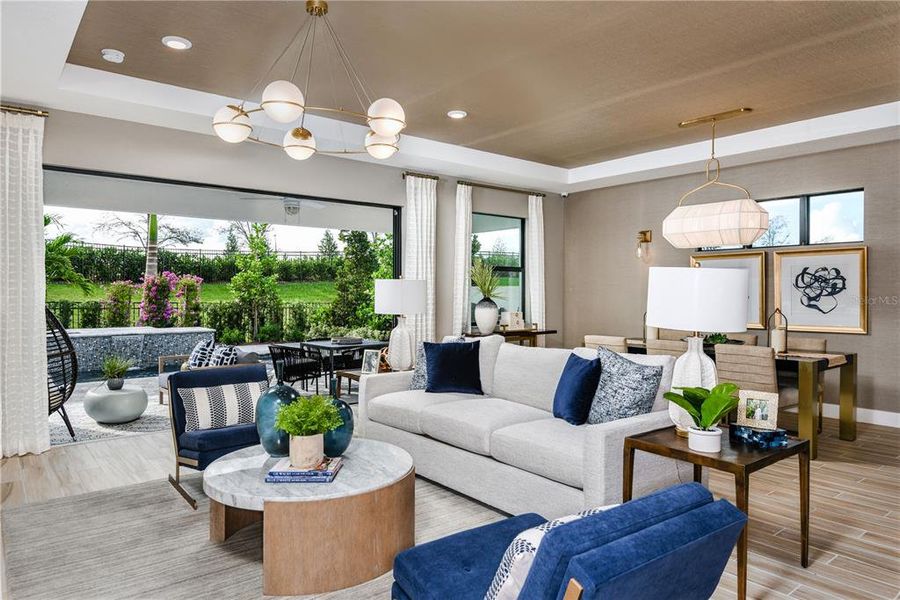 Furnished interior view inside a new home in Cresswind Lakewood Ranch, Lakewood Ranch (Image 36). Furnished interior view inside a new home in Cresswind Lakewood Ranch, Lakewood Ranch (Image 36).