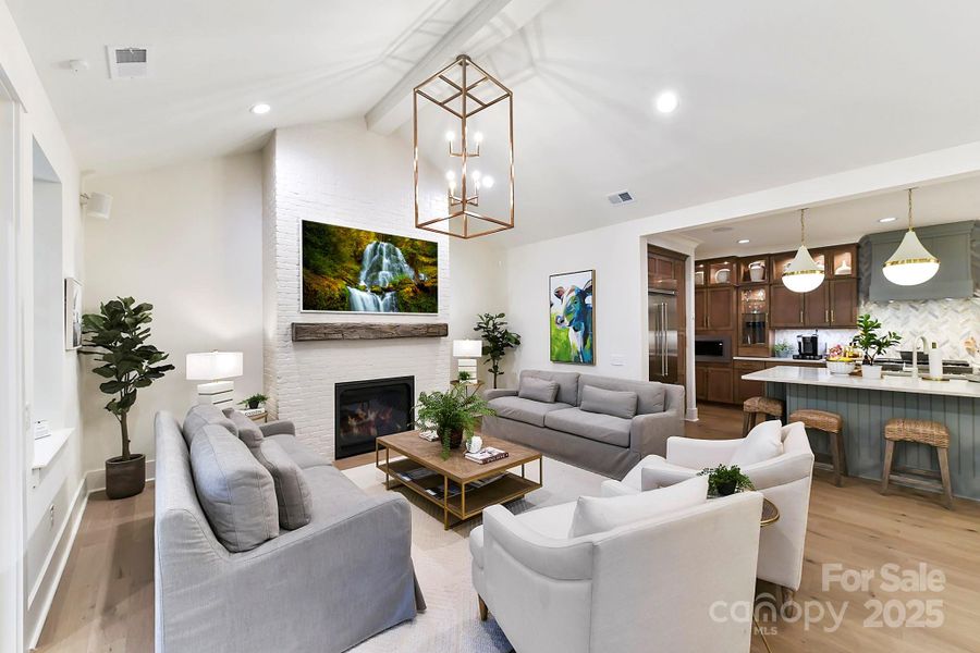 Furnished interior view inside a new home in , Weddington (Image 20).