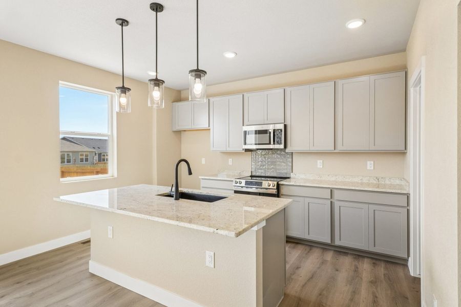 Furnished interior view inside a new home in The Glen, Colorado Springs (Image 7). Furnished interior view inside a new home in The Glen, Colorado Springs (Image 7).