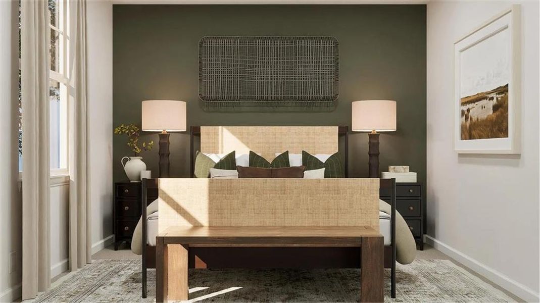 Furnished interior view inside a new home in , Locust Grove (Image 20).