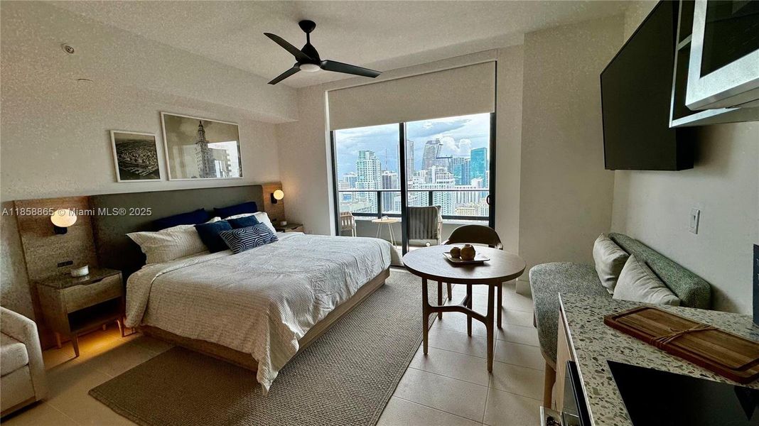 Furnished interior view inside a new home in , Miami (Image 6).