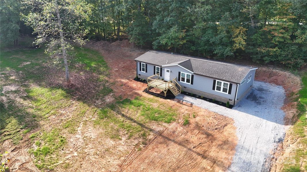 Final grading done and grass planted. Final grading done and grass planted.