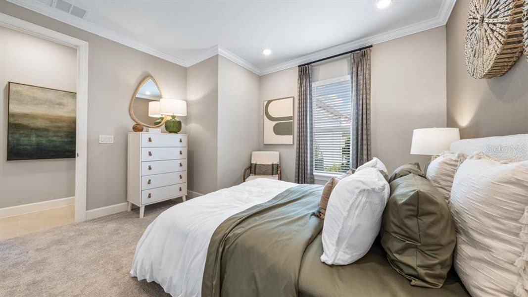 Furnished interior view inside a new home in Esplanade at Wiregrass Ranch, Wesley Chapel (Image 10).