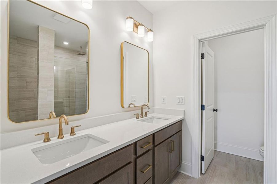 Furnished interior view inside a new home in IveyBrooke, Alpharetta (Image 6).