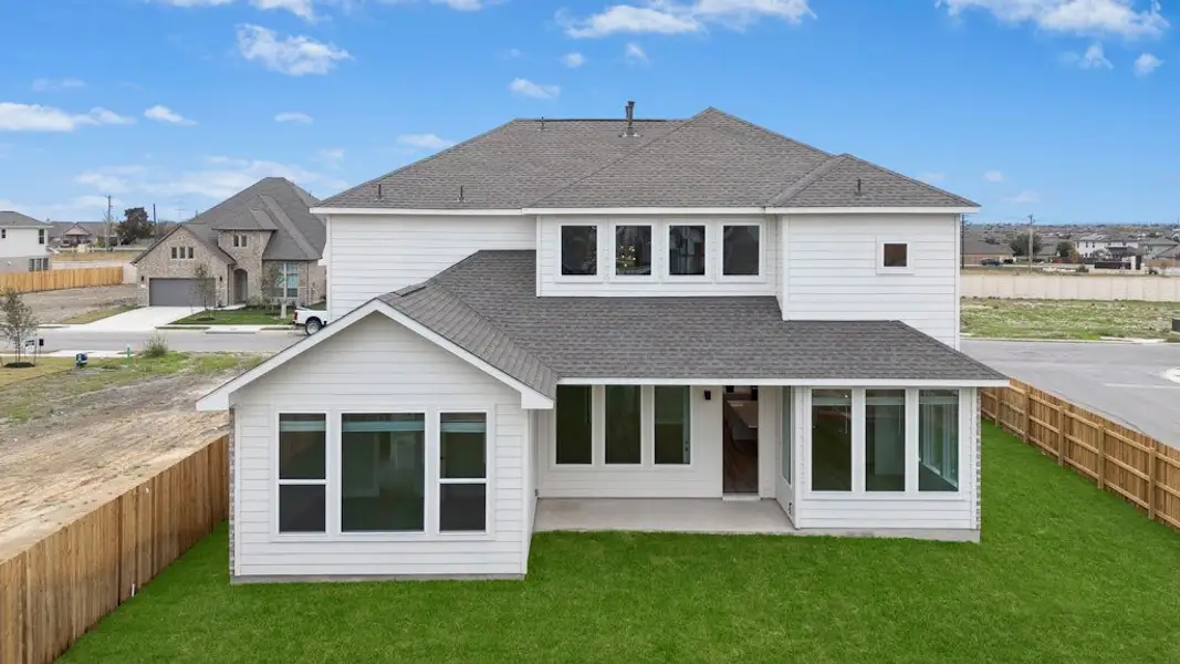 Exterior details and patio area of a home in Blackhawk, Pflugerville (Image 4).