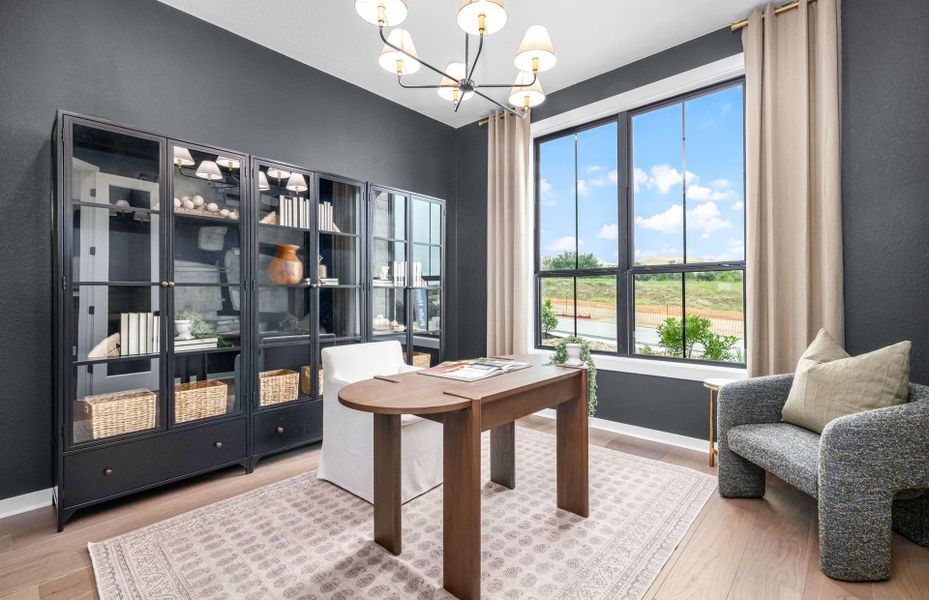 Representative furnished interior of a home built from the Hillsboro by Pulte Homes in West Cypress Hills, Spicewood (Image 6). Representative furnished interior of a home built from the Hillsboro by Pulte Homes in West Cypress Hills, Spicewood (Image 6).