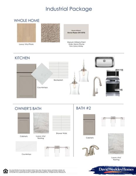 Sample of building materials used in homes in Central Living at Craig, Charlotte (Image 8). Sample of building materials used in homes in Central Living at Craig, Charlotte (Image 8).