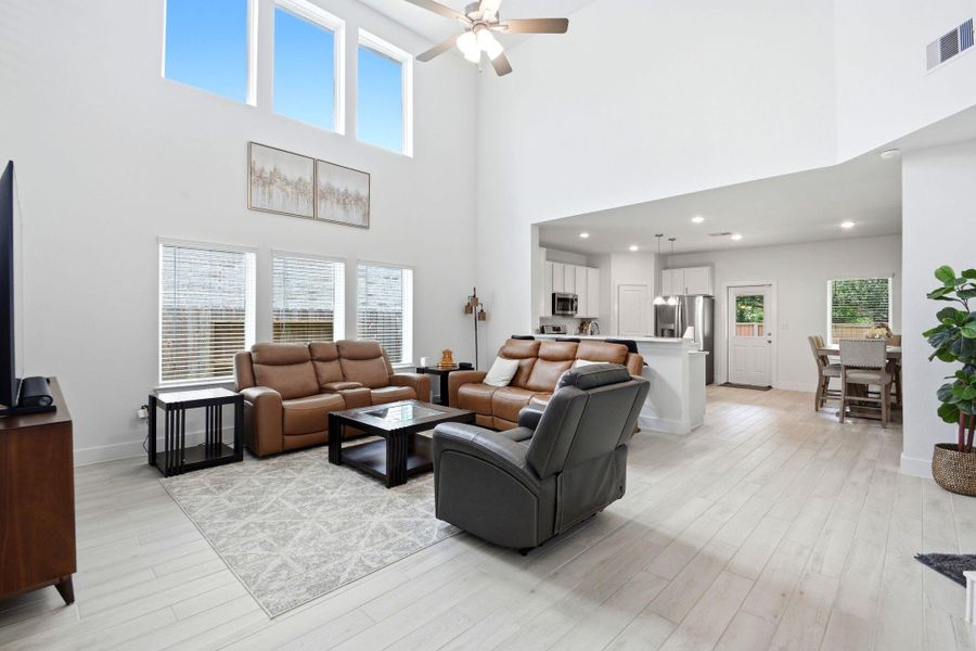Furnished interior view inside a new home in Massey Oaks, Pearland (Image 9).