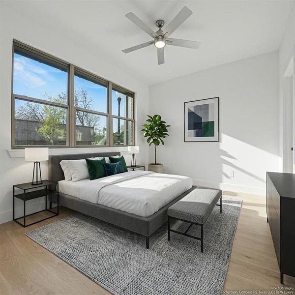 Furnished interior view inside a new home in , Farmers Branch (Image 28).