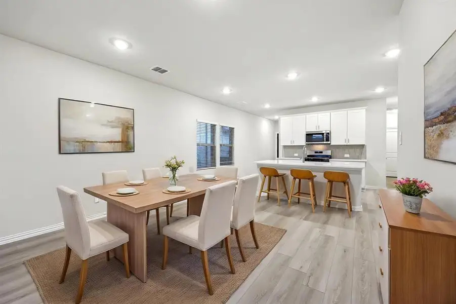 Furnished interior view inside a new home in Parks at Foster Crossing - Spring Series, Anna (Image 13).