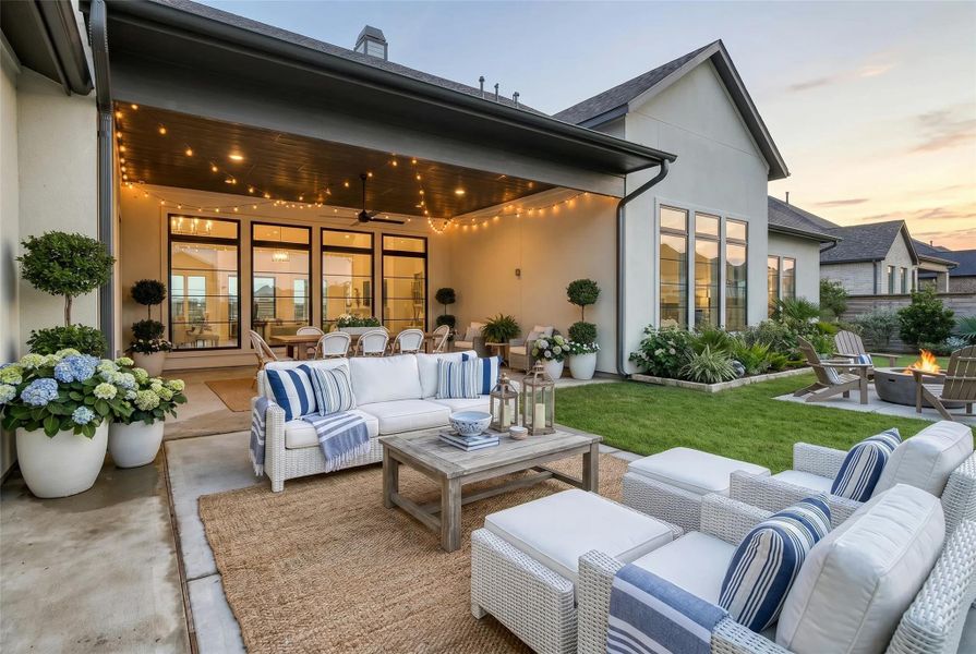 Virtually staged outdoor space Virtually staged outdoor space