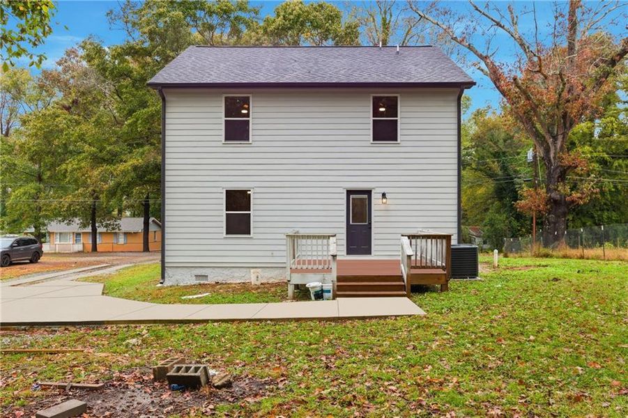 Exterior details and patio area of a home in , Toccoa (Image 30).