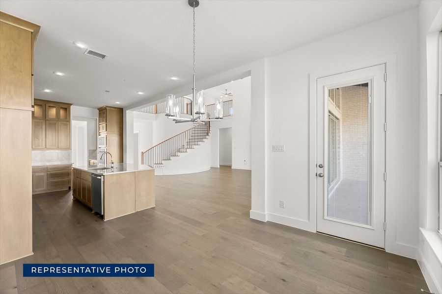 Representative furnished interior of a home built from the Adkisson PC (w/Media) by First Texas Homes in Broadmoor Estates, Ovilla (Image 9). Representative furnished interior of a home built from the Adkisson PC (w/Media) by First Texas Homes in Broadmoor Estates, Ovilla (Image 9).