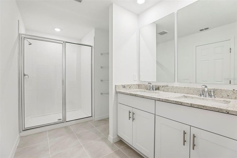 Furnished interior view inside a new home in The Meadow at Crossprairie Townes, St. Cloud (Image 15).