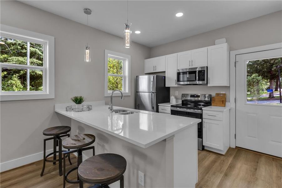 Furnished interior view inside a new home in , Atlanta (Image 20).