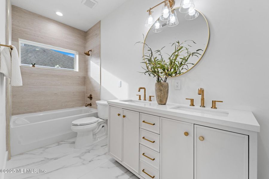 Furnished interior view inside a new home in , Jacksonville Beach (Image 49). Furnished interior view inside a new home in , Jacksonville Beach (Image 49).