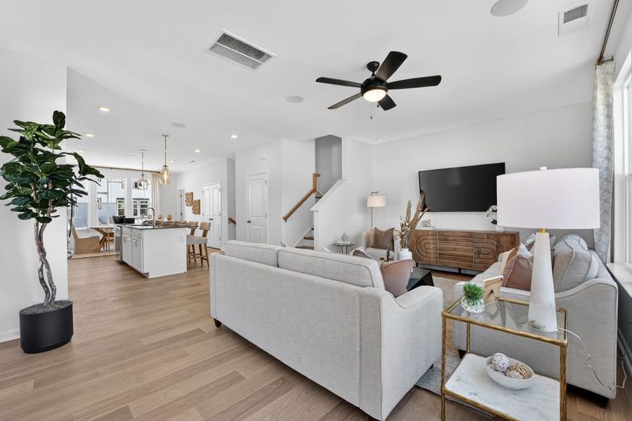 Furnished interior view inside a new home in Indian Trail Townhomes, Indian Trail (Image 23).