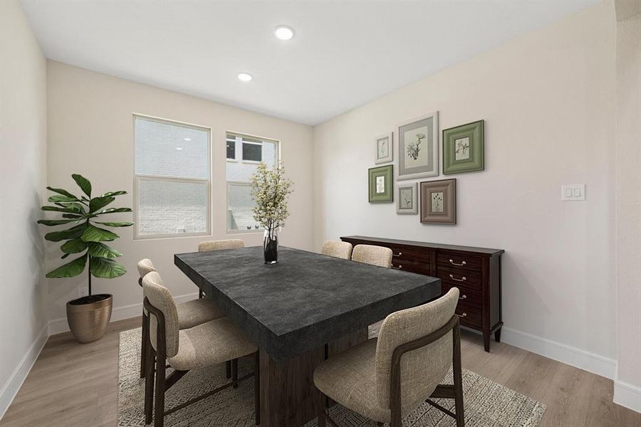 Furnished interior view inside a new home in Elevon, Lavon (Image 7). Furnished interior view inside a new home in Elevon, Lavon (Image 7).