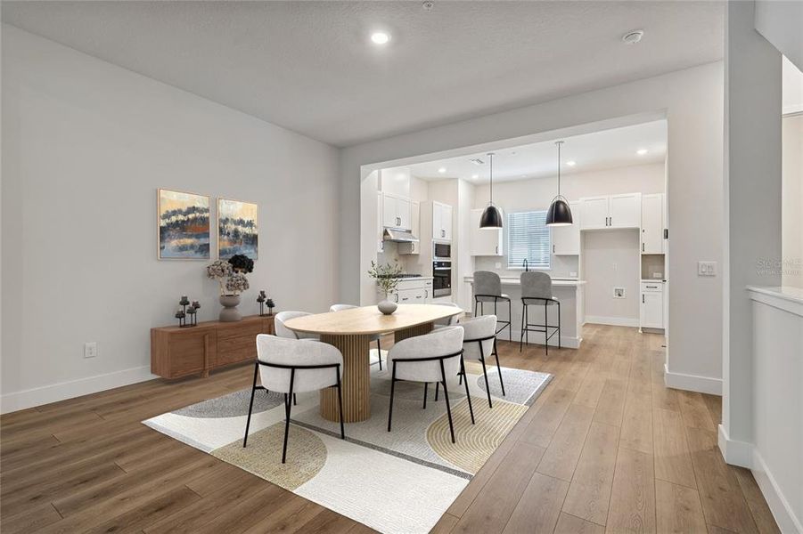 Furnished interior view inside a new home in Apex at Seminole Heights, Tampa (Image 14). Furnished interior view inside a new home in Apex at Seminole Heights, Tampa (Image 14).