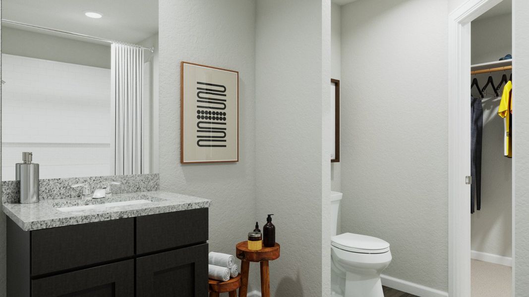 Representative furnished interior of a home built from the The Darwin by Legend Homes in Ridgeland Hills, Willis (Image 17).