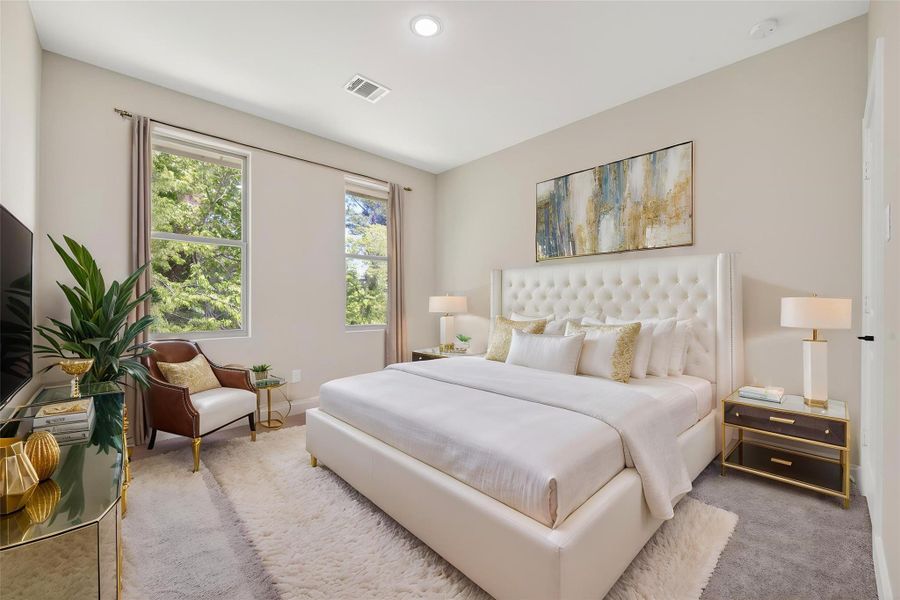 Furnished interior view inside a new home in , Houston (Image 11).