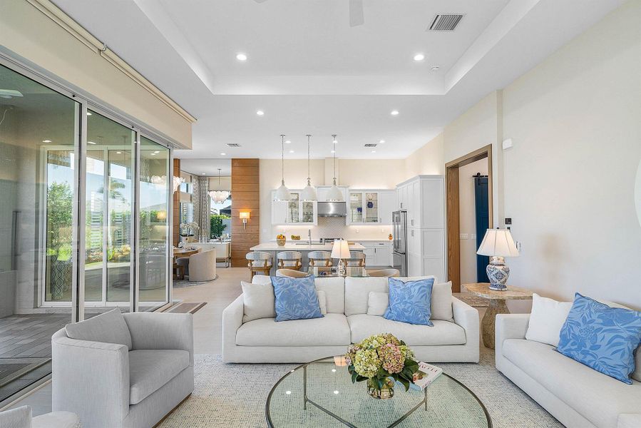 Furnished interior view inside a new home in , Boynton Beach (Image 4).
