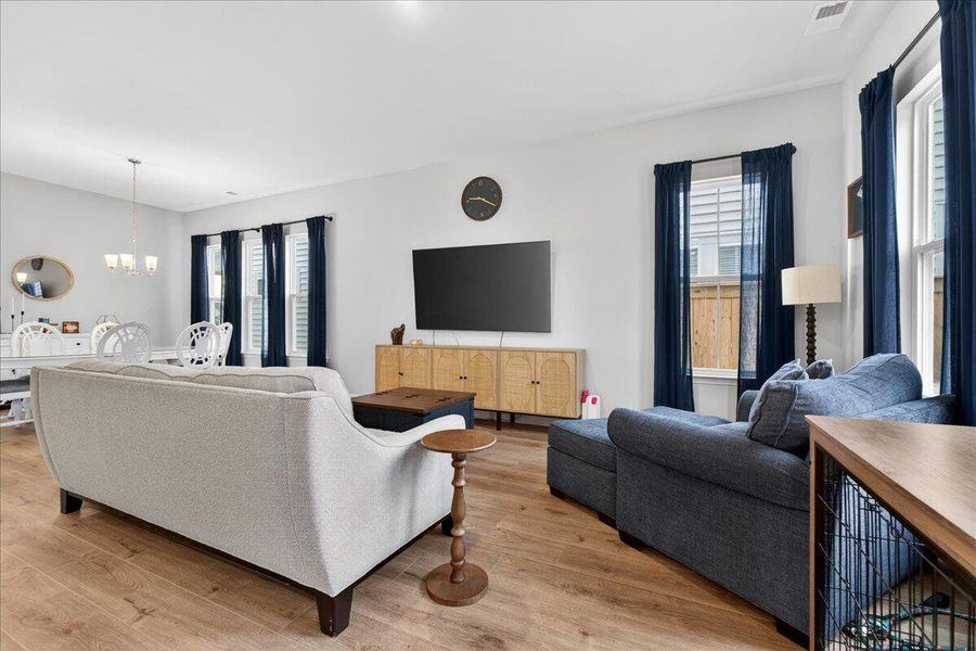 Furnished interior view inside a new home in Heron's Walk at Summers Corner, Summerville (Image 25). Furnished interior view inside a new home in Heron's Walk at Summers Corner, Summerville (Image 25).