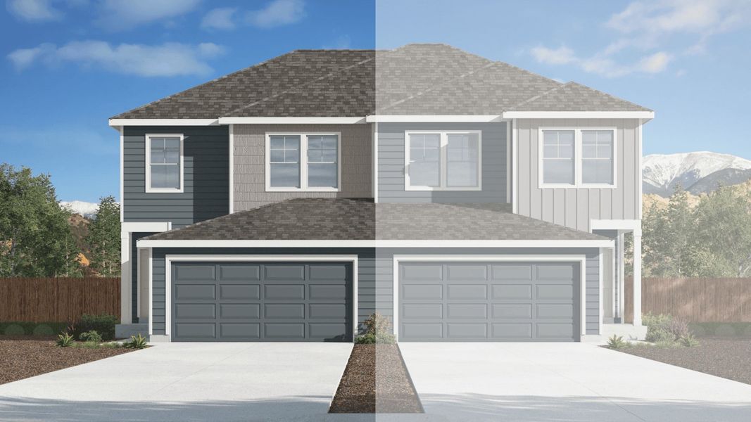 Representative exterior photo of a completed home built from the SPRUCE by D.R. Horton in Ellston Park, Colorado Springs, CO (Image 2).