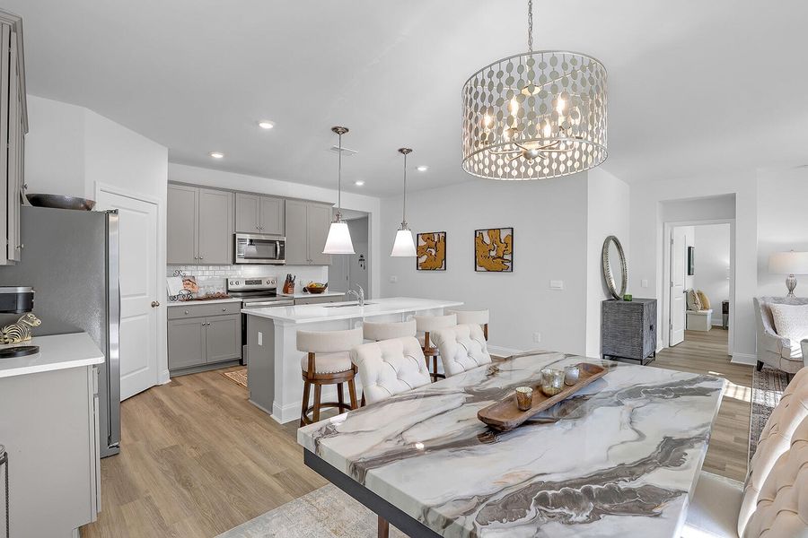 Furnished interior view inside a new home in Rivers Reach, Yemassee (Image 10). Furnished interior view inside a new home in Rivers Reach, Yemassee (Image 10).