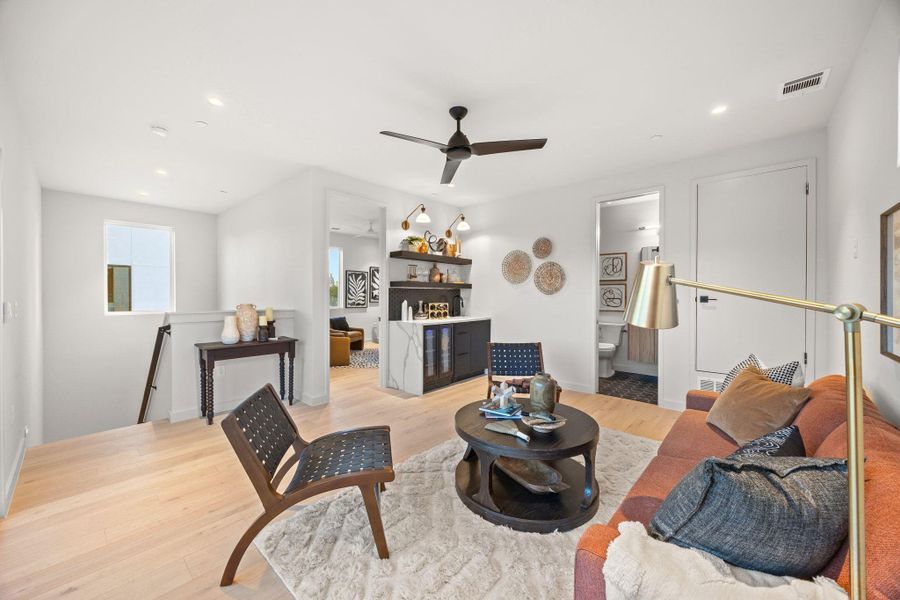 Furnished interior view inside a new home in , Austin (Image 10). Furnished interior view inside a new home in , Austin (Image 10).