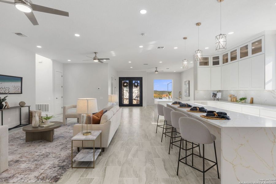 Furnished interior view inside a new home in , San Antonio (Image 35).